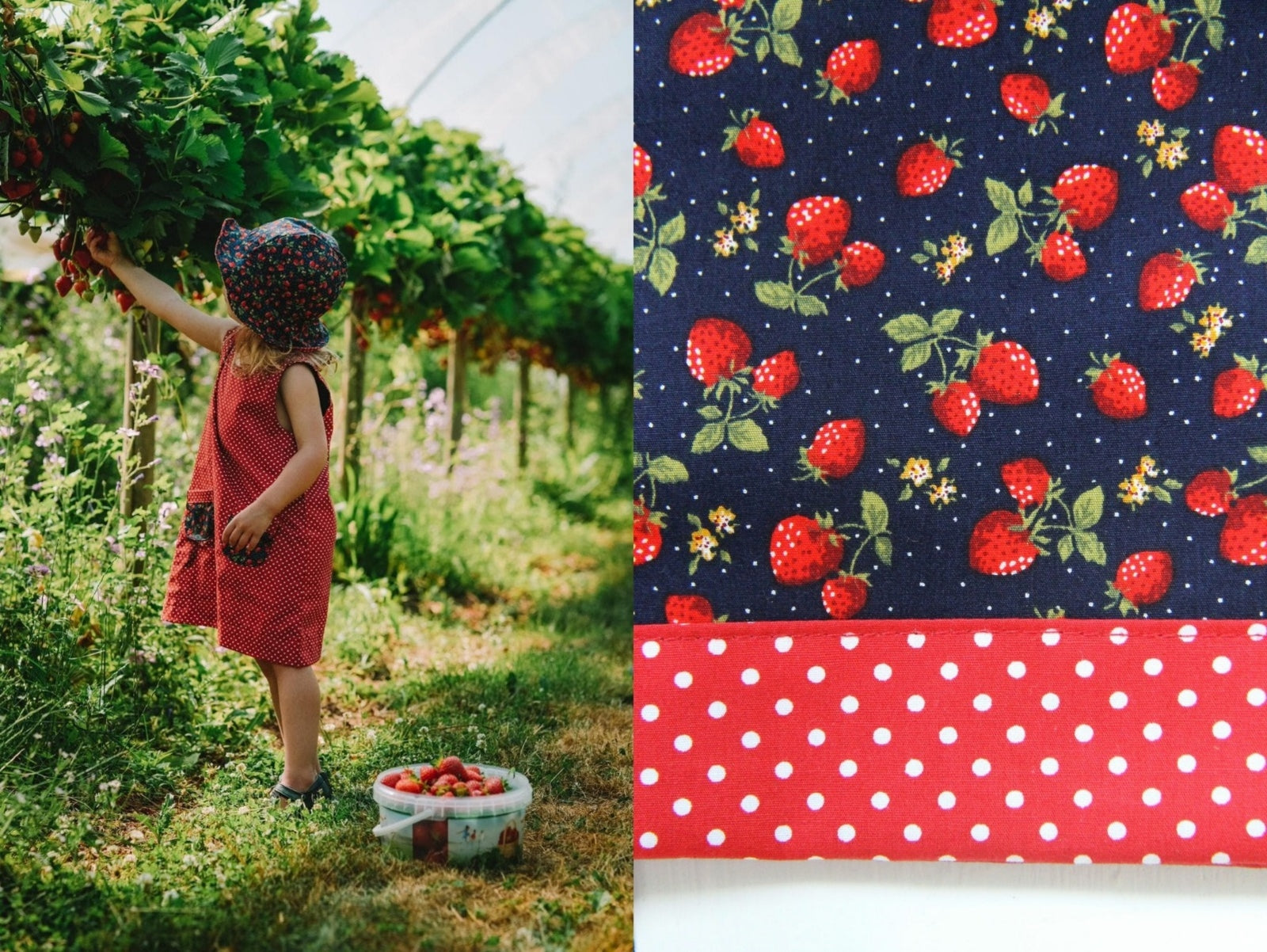 Strawberry Spot Dress