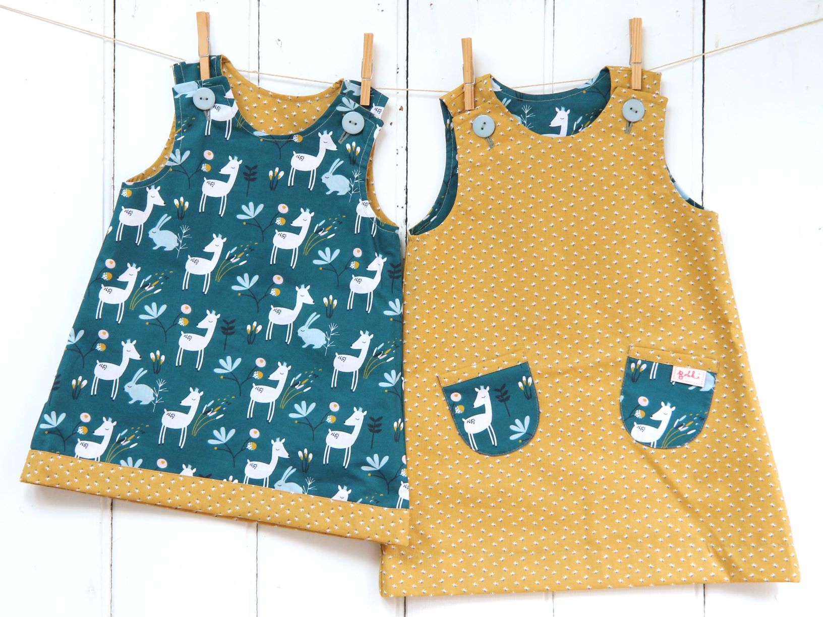 Teal Deer Dress