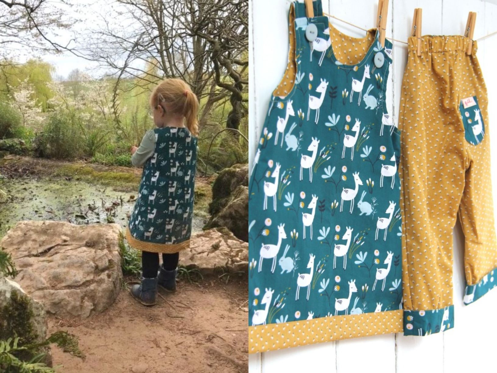 Teal Deer Dress